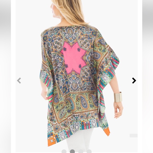 Chico’s Chloe Colorful Poncho - Picture 2 of 8